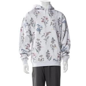 NWOT KITH Hoodie XXL Botanical Floral Williams III Light Heather 2021 Pockets